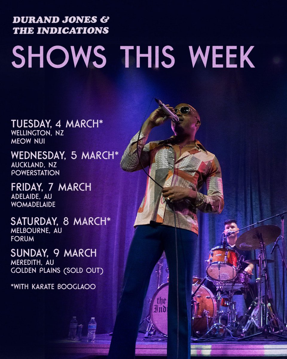 DJ_Indications's tweet photo. Cruisin our way around NZ and AU this week 🪩

Tickets are going fast, secure yours through the 🔗 in bio before they're goneee 💜 https://t.co/kbzeEFgMv3