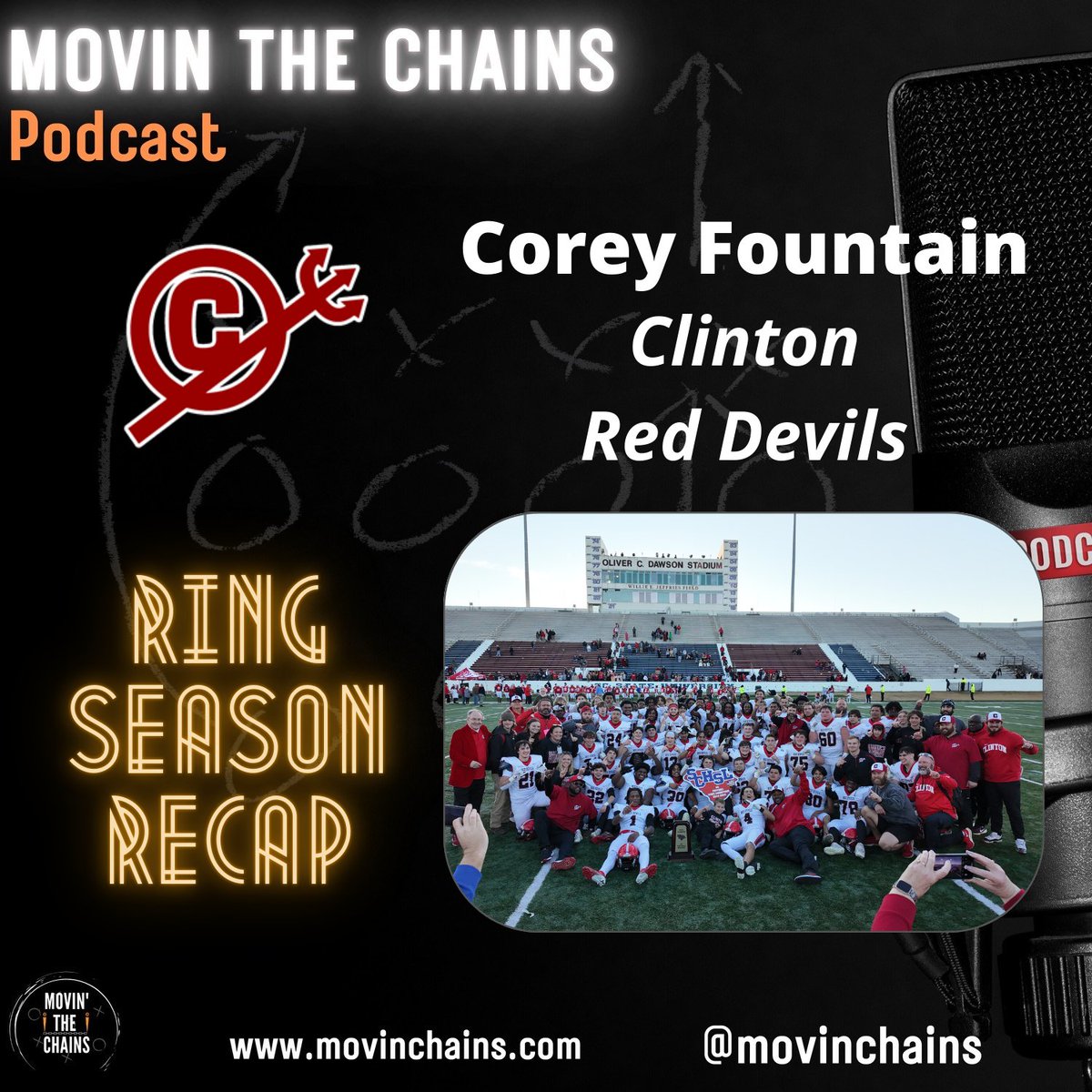 🎙️RING SEASON RECAP 2025 - CLINTON RED DEVILS💍🏆

🏈HC Corey Fountain joins MTC to break down the Red Devils' 2A State Title run!
🔥 Key players
🔥 Game-changing moments
🔥 How it felt to bring home the title
#schsfb #hsfb

🗓️Premieres TUESDAY <a href="/7p/">𓆩 Ꮇ Ꮥ Ꮋ 𓆪</a>
⬇️
🔗LINK BELOW/IN BIO