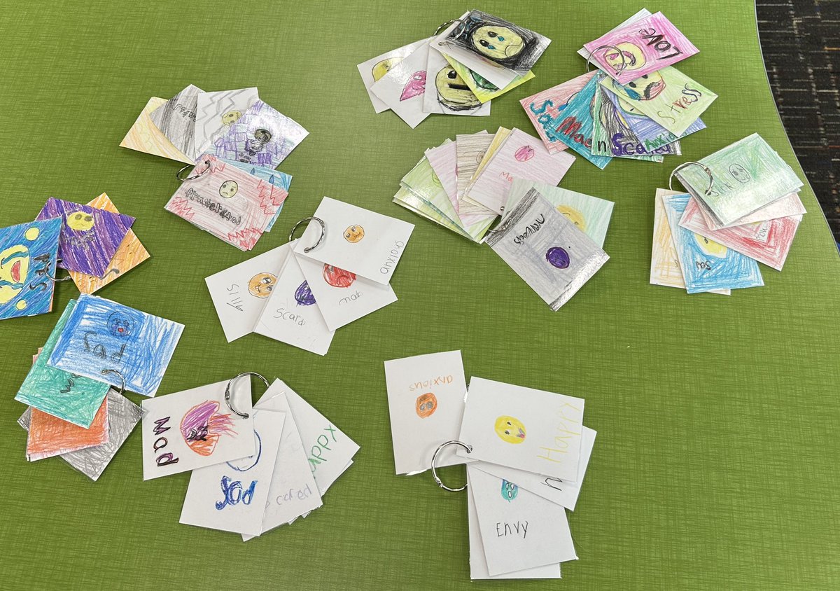 Amy Rogers Baker (@amy_bakerlms) on Twitter photo 2nd graders researched emotion coping strategies then created emoji cards to share with <a href="/WilkersonElem/">Wilkerson Elementary</a> students for the #studentsrebuild and #creativevisions Spark Peace Project. They are helping their school community while raising money. #jcpslibraries #jcaslky 2nd graders researched emotion coping strategies then created emoji cards to share with <a href="/WilkersonElem/">Wilkerson Elementary</a> students for the #studentsrebuild and #creativevisions Spark Peace Project. They are helping their school community while raising money. #jcpslibraries #jcaslky