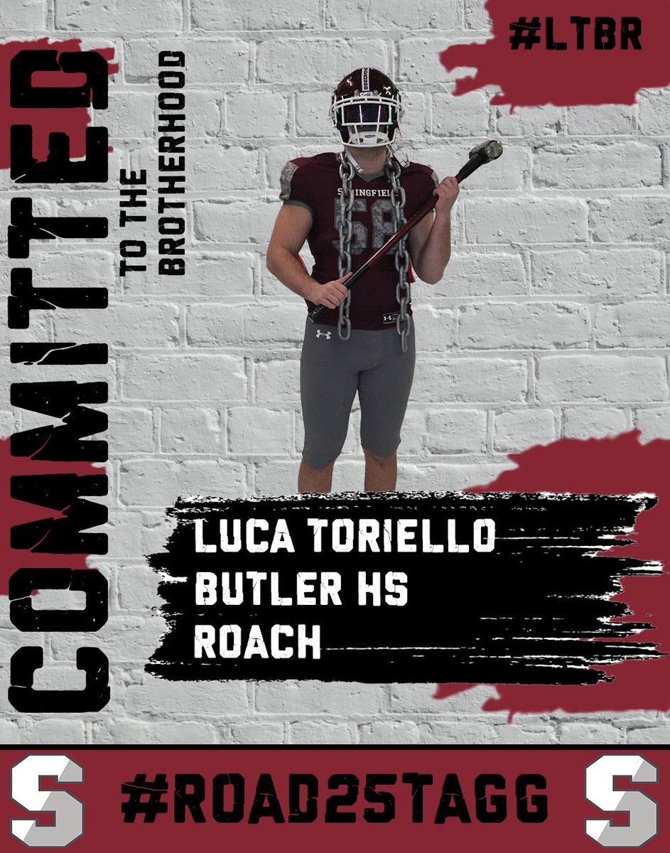 Luca Toriello (@ltoriello_58) on Twitter photo Very grateful to announce my commitment to Springfield College to continue my academic and athletic career <a href="/_SCFootball/">Springfield Football</a> <a href="/CoachWoodring73/">Kyle Woodring</a> <a href="/CoachReph/">Vince Reph</a> <a href="/bhsbulldogsnj/">Butler Athletics</a> <a href="/football_butler/">Butler H.S. Football (NJ)</a> Very grateful to announce my commitment to Springfield College to continue my academic and athletic career <a href="/_SCFootball/">Springfield Football</a> <a href="/CoachWoodring73/">Kyle Woodring</a> <a href="/CoachReph/">Vince Reph</a> <a href="/bhsbulldogsnj/">Butler Athletics</a> <a href="/football_butler/">Butler H.S. Football (NJ)</a>