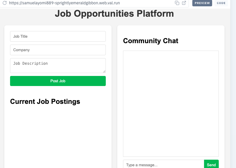 MidetechSoln's tweet image. I used val.town to create app