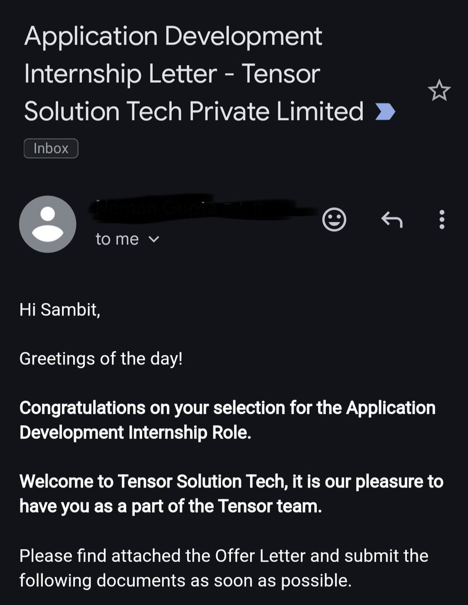 sambitsingha01's tweet image. Landed my first internship at a startup in my 2nd year. No DSA, off - campus. 

#internship #startup #development #dsa #offcampus