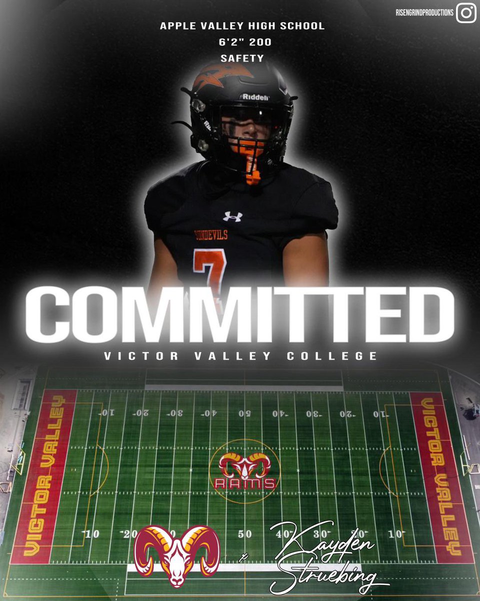 Thank you God for another opportunity for me to play the sport I love. Thank you to the VVC coaches on taking me in like family and I’m excited to be reunited with my brothers on the field! Let’s get this rolling!
<a href="/VVCfootball/">Victor Valley College Rams Football</a> <a href="/HeadCoachVVC_FB/">Coach David Slover</a> <a href="/JohnTeuscher/">John Teuscher</a> <a href="/CoachTCClevela1/">Coach TC Cleveland</a>
