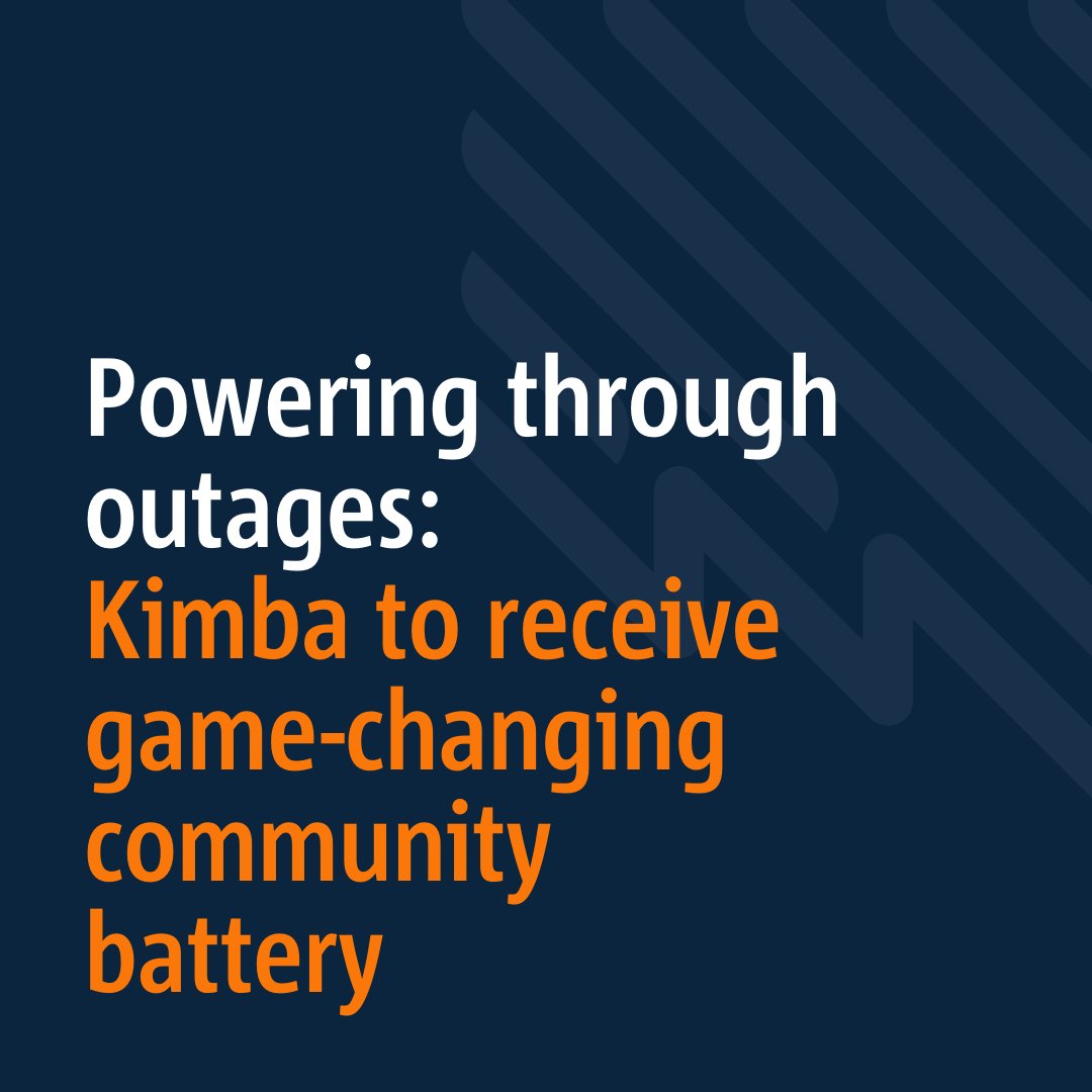 Up to 8 hours of backup power &amp; comms is coming to Kimba! A community battery at the footy &amp; netball clubrooms will help locals stay powered &amp; connected during outages. We’re also working with Telstra to boost mobile coverage. More info: [insert link] MR: sapowernetworks.co/Kimba-communit…