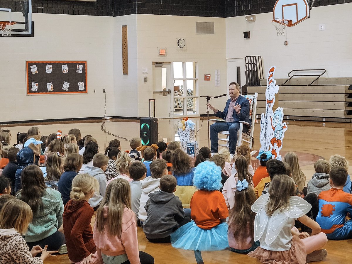 My week-long reading tour for Read Across America got off to a great start Monday morning by surprising the amazing students of Pilot Mountain Elementary School! Such a great group of kids!
Thank you for having me.  
I appreciate each of you!