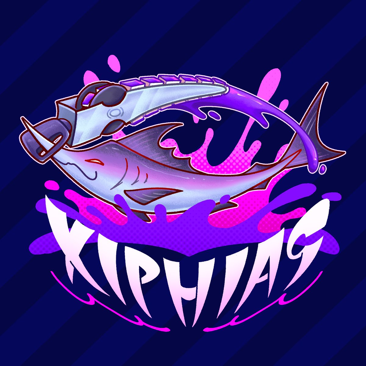Xiphias (@xiphias_spl) on Twitter photo After almost a year of being a team, Xiphias finally has an official logo!!!! Thank you <a href="/ambirdoodles/">ambird 🪶 shop open!</a> so much for bringing this creation to life 🙏 After almost a year of being a team, Xiphias finally has an official logo!!!! Thank you <a href="/ambirdoodles/">ambird 🪶 shop open!</a> so much for bringing this creation to life 🙏
