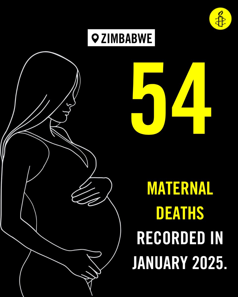 amnesty_zim's tweet image. No woman should die while giving birth, when such deaths are preventable. The Zimbabwean authorities need to intensify their efforts to ensure that all women and girls enjoy their rights to maternal, sexual and reproductive health and choice.

#RestoreDignity