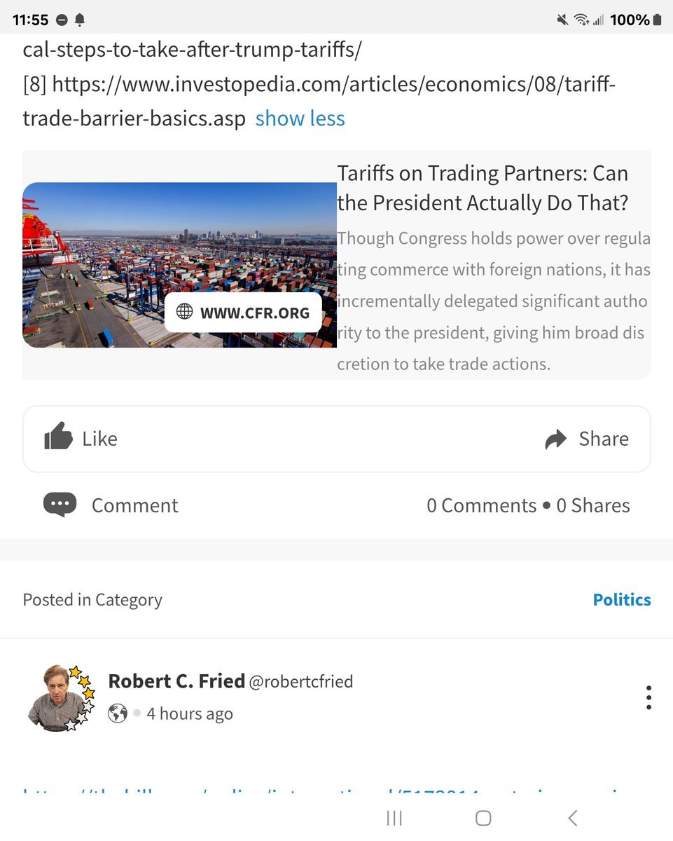 RobertCFried's tweet image. #TradeBlocs #Tariffs #EconomicImpact #TradeRelations #GlobalEconomy #SupplyChain #DiplomaticRelations #FairTrade #EconomicPolicy #TradeWars