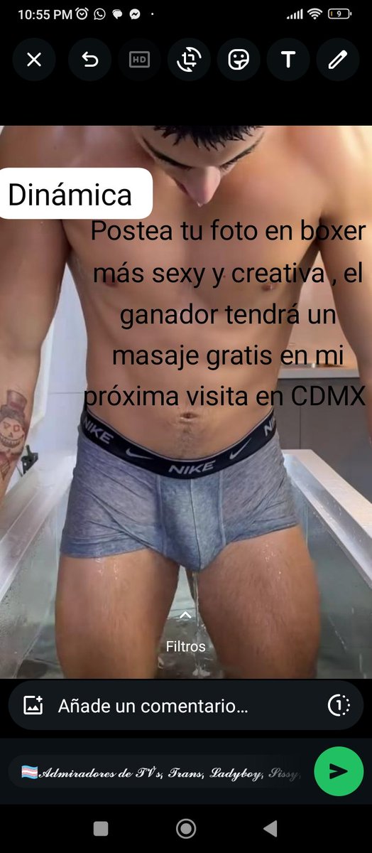 Hola hola buenas tardes jaja pues saludado y dejando algo de lo q me  gusta ya q como algunas personas lo saben soy fan y fetichista de los chicos en boxer ... Participa en mi dinámica recuerda que estamos a 15 días de mi visita en CDMX , regálame un RT.
