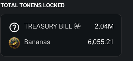 PrimeApe_Pulse's tweet photo. Update For Bananas/Treasury Bill LP 🔥 https://t.co/eP4CHbH40m