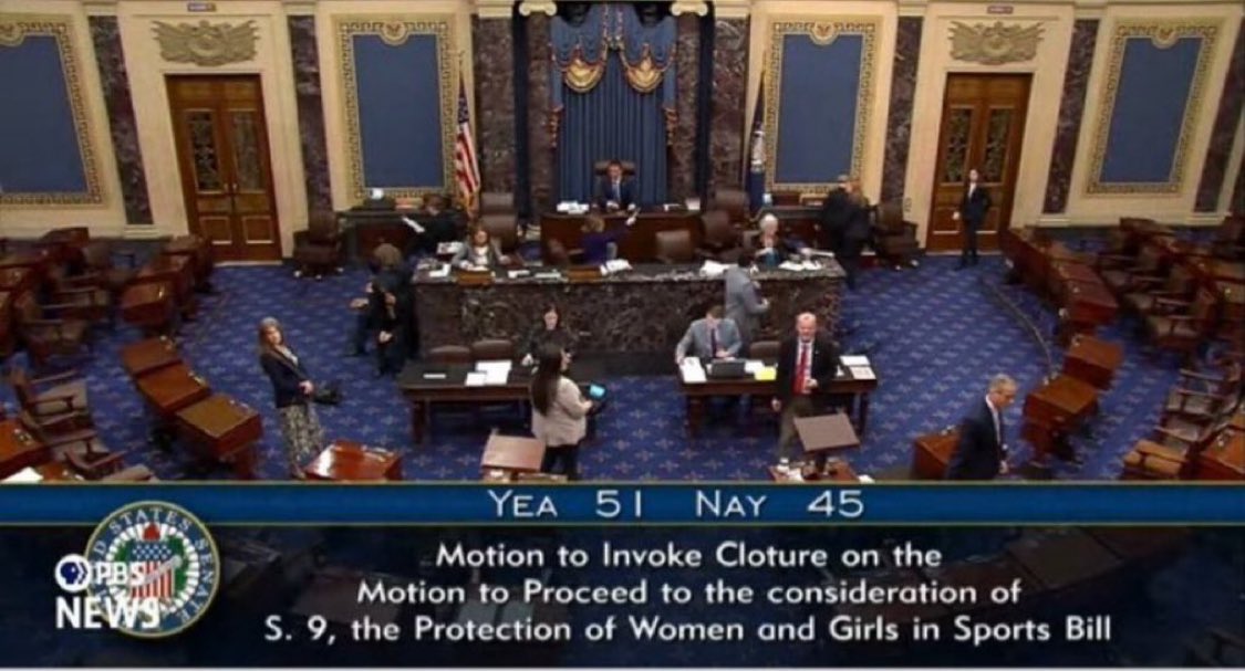 bennyjohnson's tweet image. 🚨BREAKING: ALL of the Democrat Senators have voted against and BLOCKED the bill keeping men out of women’s sports.
