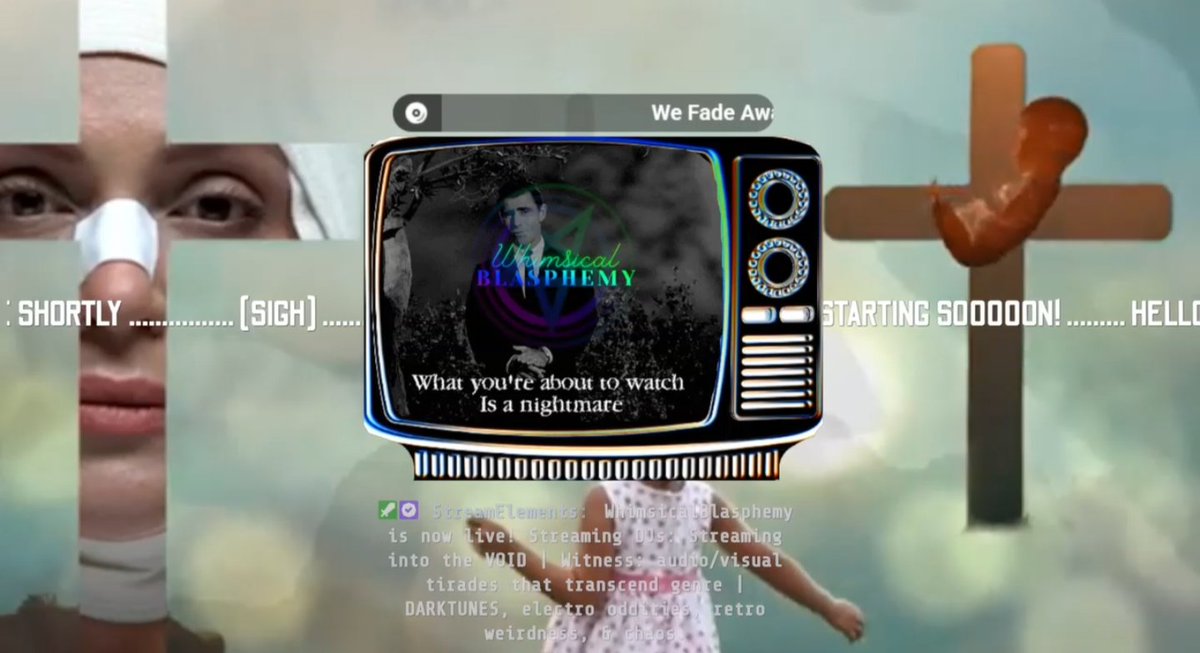 LIVE now on Twitch, Streaming into the VOID, where Mondays don't exist ✨🖤 Twitch.tv/WhimsicalBlasp… 🎶🤘 #twitchdj #darktunes