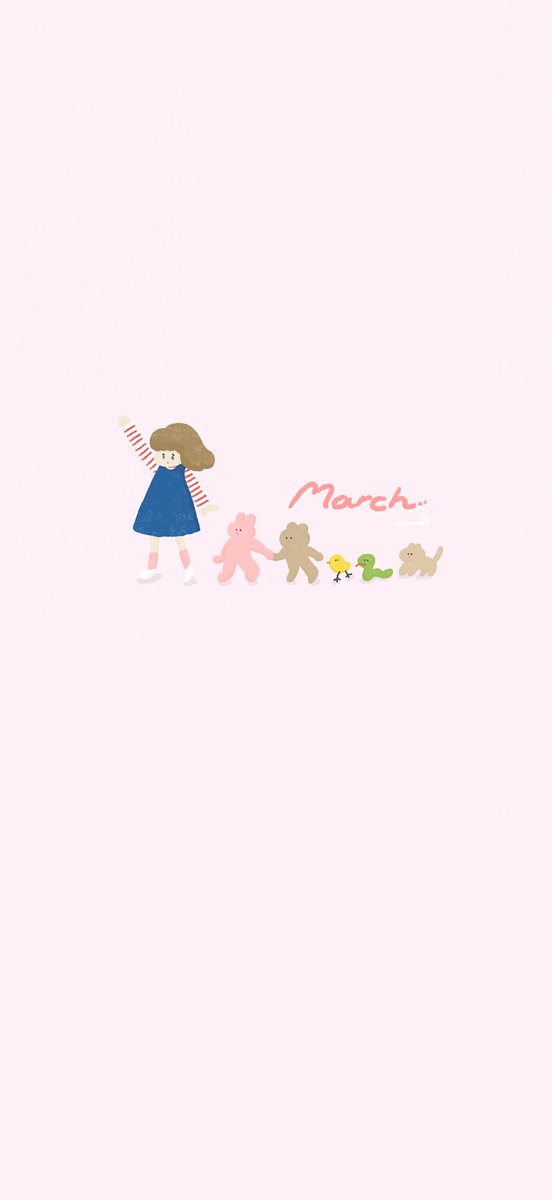 chun_375's tweet photo. 久しぶりに3月カレンダー作りました🌸3月(マーチ)とちいさいいきものたちの行進(マーチ)かけてます🍎✨#イラスト https://t.co/mTkg1A7iib