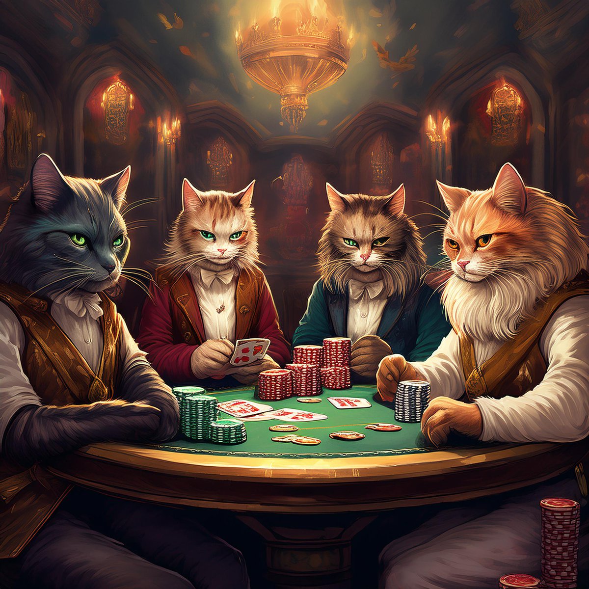 Poker Cat tweet media