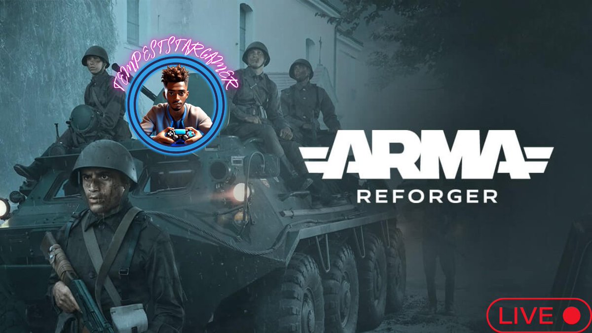 TempestGamer_'s tweet image. Fresh meat on the Arma Reforger battlefield! I'm going live on Twitch &amp;amp; Youtube at (8:00 PM EST) and let's just say my aim is... questionable. Join me for some noob-level tactical chaos!
Twitch:twitch.tv/tempeststargam…
Youtube:youtube.com/@TempeststarGa…
