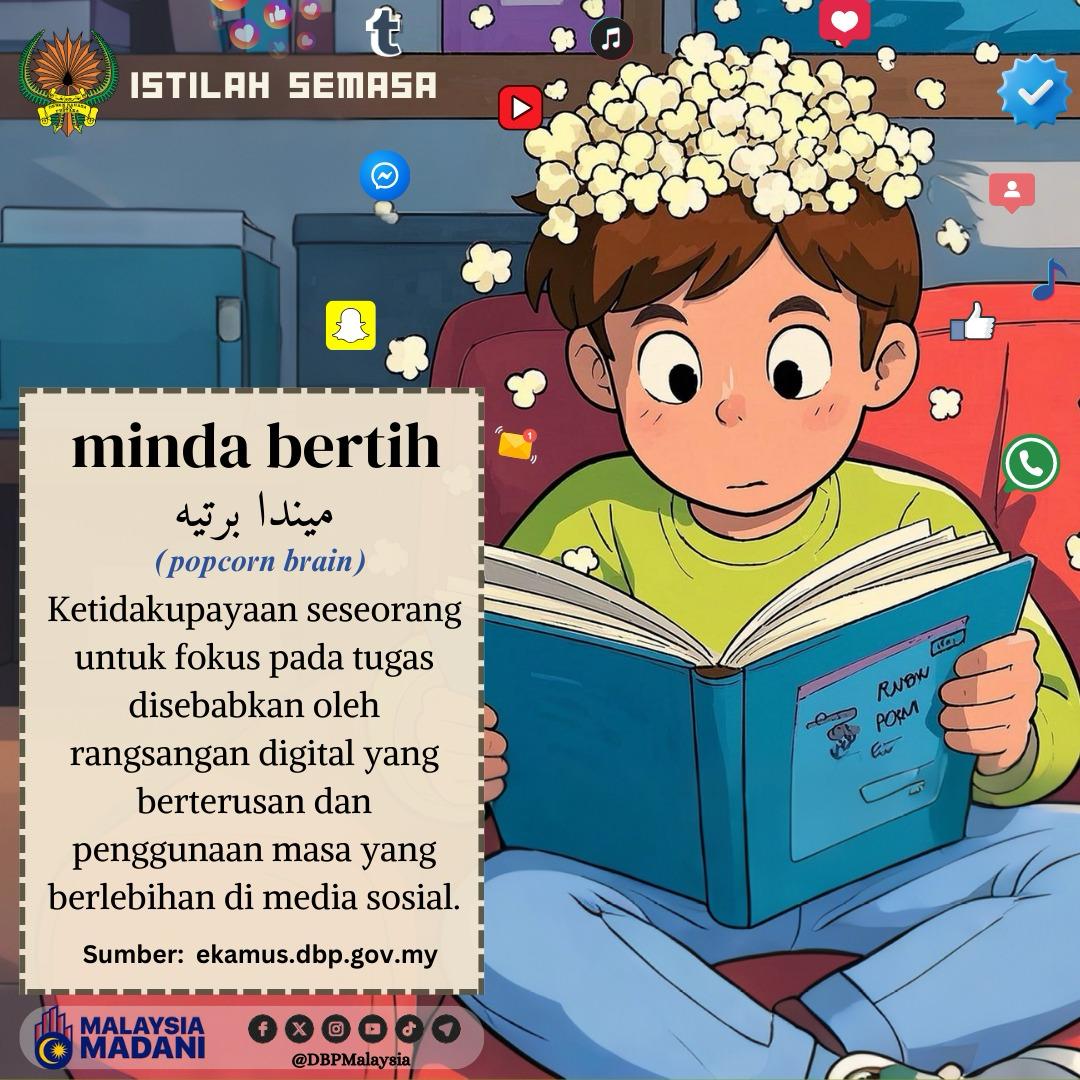 DBPMalaysia's tweet photo. ISTILAH SEMASA

minda bertih

#DekadBahasaKebangsaan
#BahasaJiwaBangsa https://t.co/VTnUSuatjB