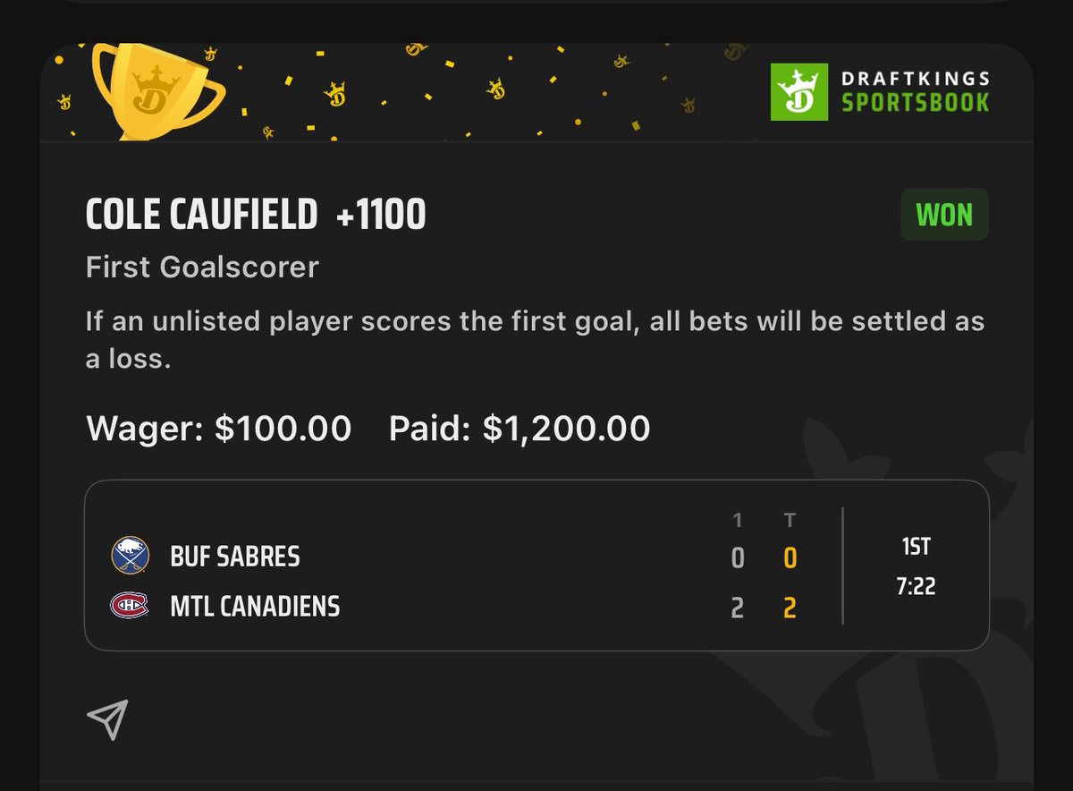 BuffaloFreddy's tweet photo. Was firing off bets tonight at the bar (Sports City) w/ the @TrainwreckSprts &amp; @DegenerateZone crew. 

They remind me that Cole Caufield is a #Sabrehood killer, I fired immediately. 

TY, next round is on me!
#ThisTrainNeverStops #SportsCity #SlickSaturday #DegenerateZone https://t.co/0TXC8C42lE