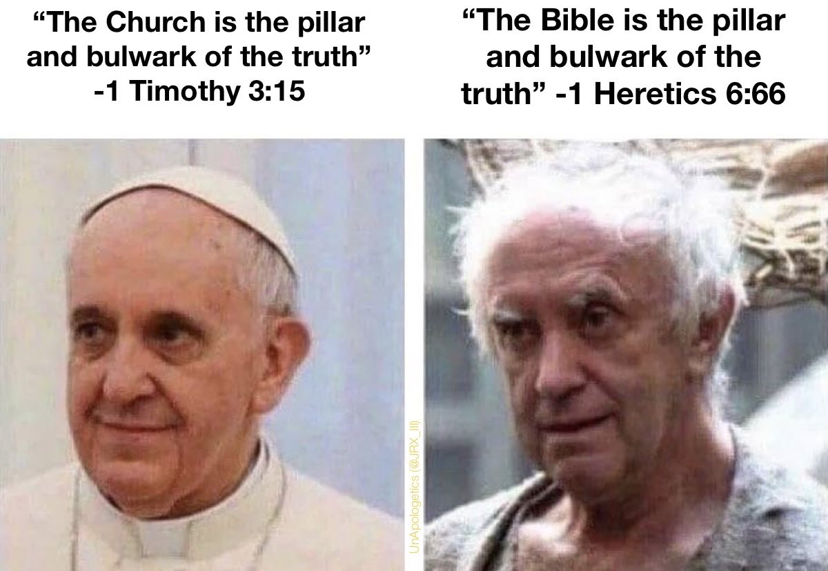 eatlivingbread's tweet image. I stand by my post. 

YOUR rebuttal contradicts Scripture. 

Spend more time in Paul’s first letter to Timothy. 

🤗