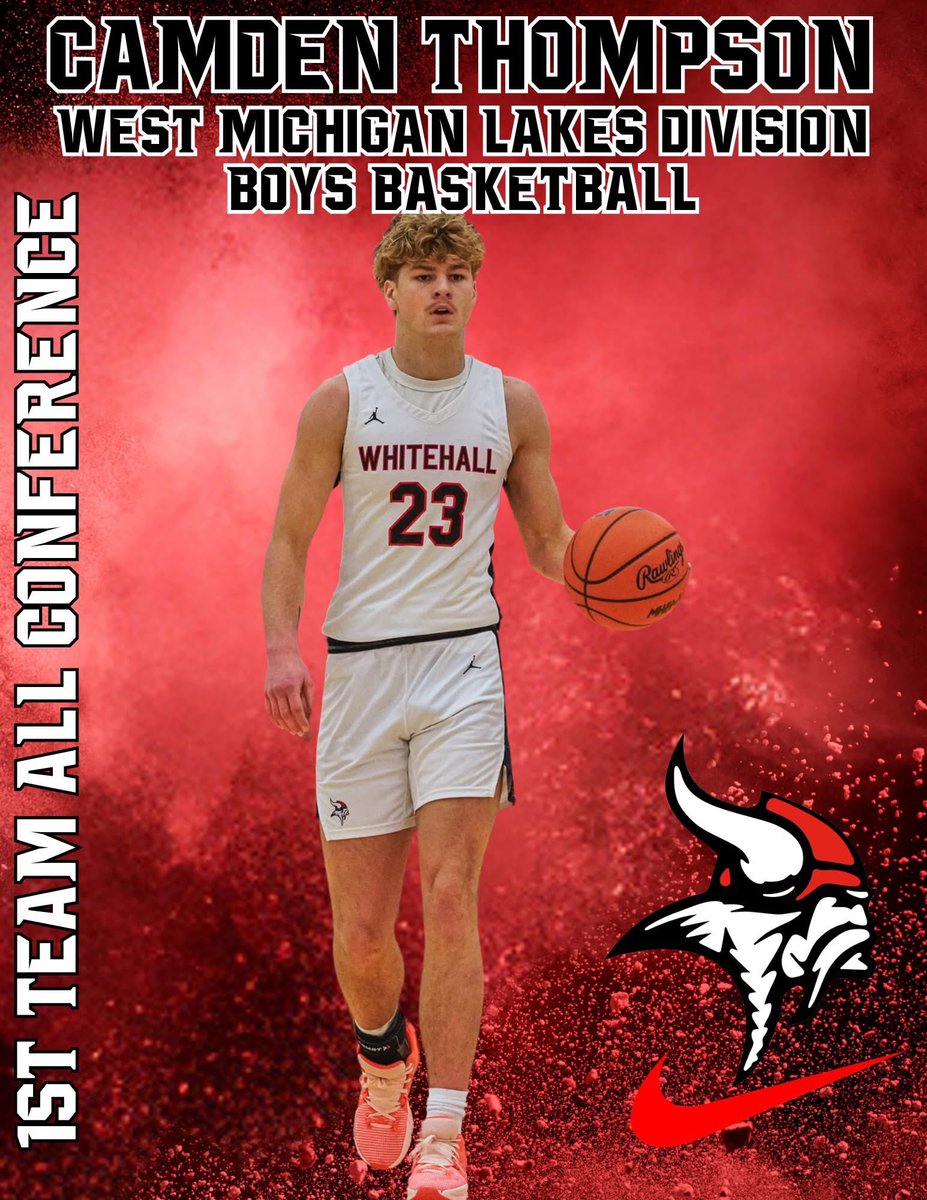 Whitehall Basketball (@whitehallhoops) on Twitter photo Congratulations to <a href="/CamFallThompson/">Camden Fall Thompson</a>
-4X WMC Lakes Division First Team All Conference & 2x POTY
<a href="/grstormbb/">Grand Rapids Storm</a>
<a href="/HardwoodMW1/">Hardwood Midwest</a> Congratulations to <a href="/CamFallThompson/">Camden Fall Thompson</a>
-4X WMC Lakes Division First Team All Conference & 2x POTY
<a href="/grstormbb/">Grand Rapids Storm</a>
<a href="/HardwoodMW1/">Hardwood Midwest</a>