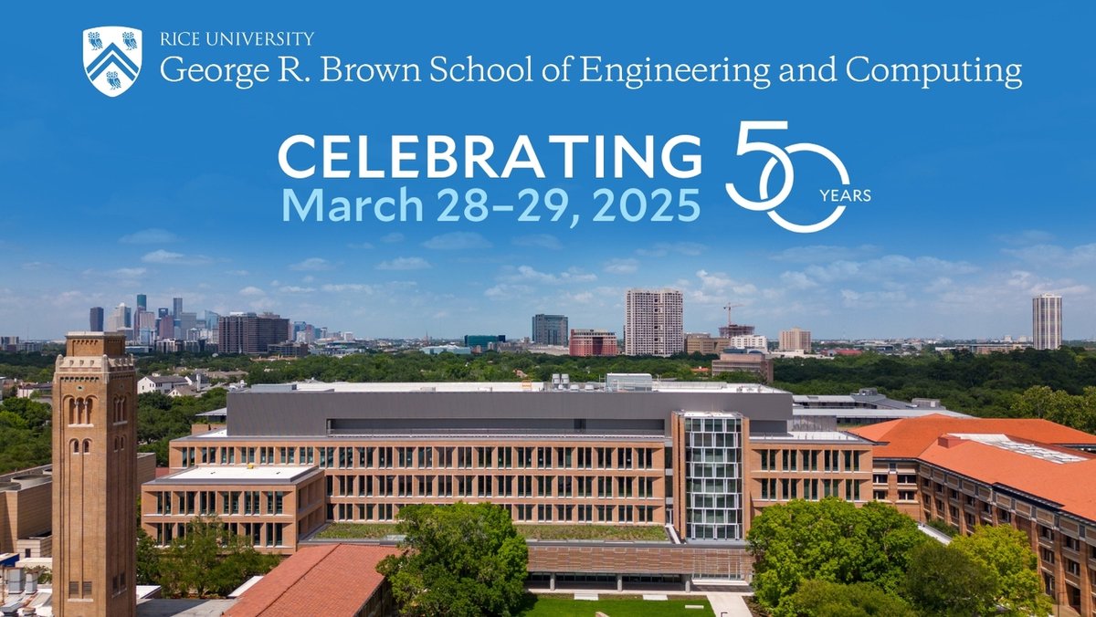 Rice University Mechanical Engineering (@ricemech) on Twitter photo MECH Alumni, have you registered for the March 28-29 <a href="/RiceEngineering/">Rice Engineering and Computing</a> 50th Anniversary Celebration yet? You won’t want to miss this exciting lineup of panels, lab tours and networking events with fellow alumni. Register by March 10 to join the celebration! bit.ly/3EqzaxY MECH Alumni, have you registered for the March 28-29 <a href="/RiceEngineering/">Rice Engineering and Computing</a> 50th Anniversary Celebration yet? You won’t want to miss this exciting lineup of panels, lab tours and networking events with fellow alumni. Register by March 10 to join the celebration! bit.ly/3EqzaxY