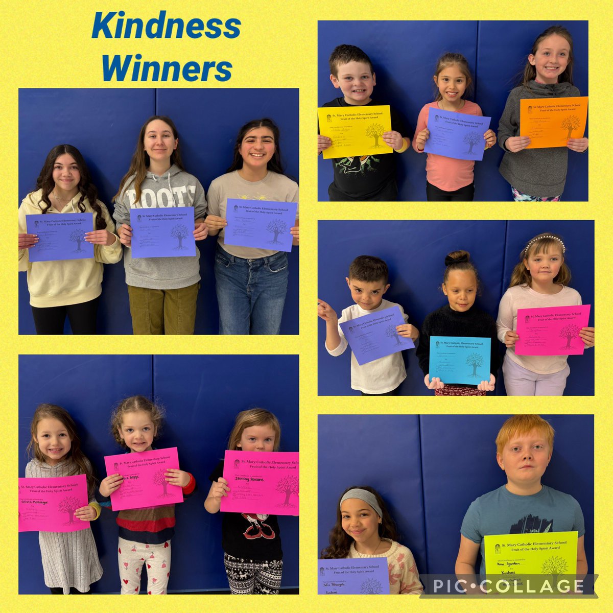 Congratulations to our students who were recognized for Kindness this past month. #pvnccdsb #pvncbeingcommunity