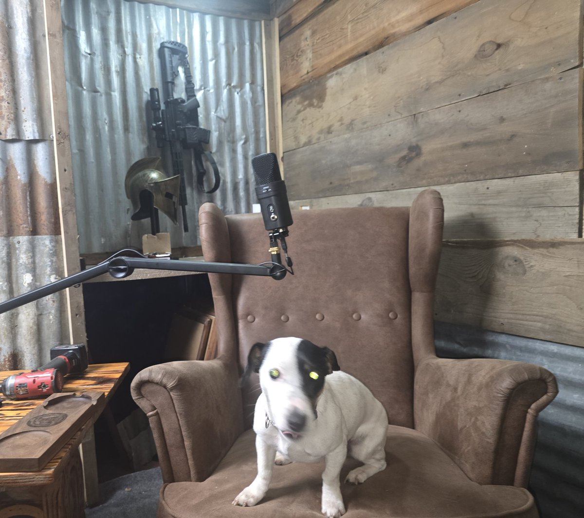 BlueCalv's tweet image. Remodel on the studio 80% done. Should be finished tomorrow. Just intime for my guest appearance on @regmanpodcast