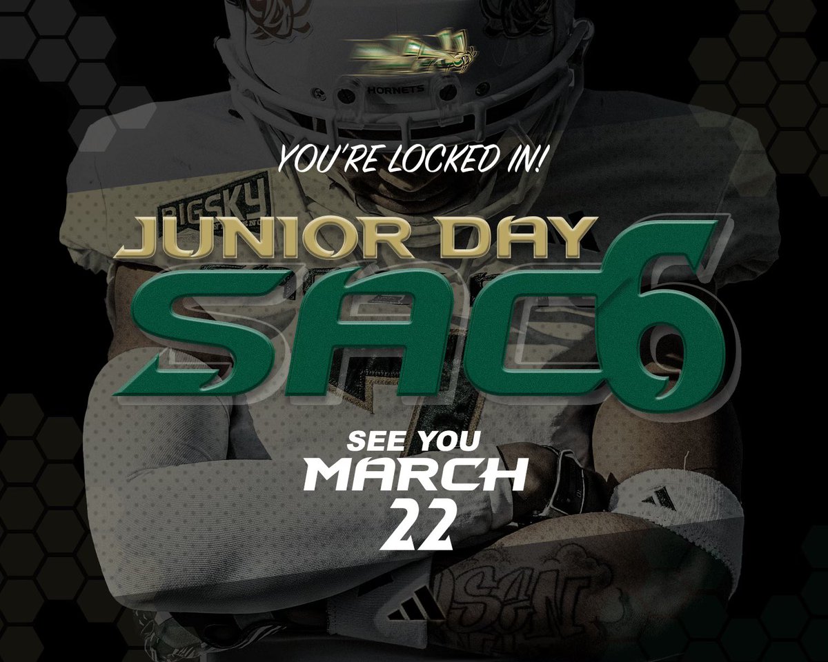 Aidan Dagher (@aidandagher_6) on Twitter photo Excited to be going to Sacramento state junior day on the 22nd of march. <a href="/BrennanMarion4/">Coach Marion</a> <a href="/CJPollard1/">C.J. Pollard</a> <a href="/Coach_JoeyMoss/">Coach Joey Moss</a> <a href="/SacHornetsFB/">Sac State Football</a> <a href="/CoachTroop3/">elite_Threatz</a> <a href="/adamgorney/">Adam Gorney</a> <a href="/coach_o_sports/">CoachOsports</a> Excited to be going to Sacramento state junior day on the 22nd of march. <a href="/BrennanMarion4/">Coach Marion</a> <a href="/CJPollard1/">C.J. Pollard</a> <a href="/Coach_JoeyMoss/">Coach Joey Moss</a> <a href="/SacHornetsFB/">Sac State Football</a> <a href="/CoachTroop3/">elite_Threatz</a> <a href="/adamgorney/">Adam Gorney</a> <a href="/coach_o_sports/">CoachOsports</a>