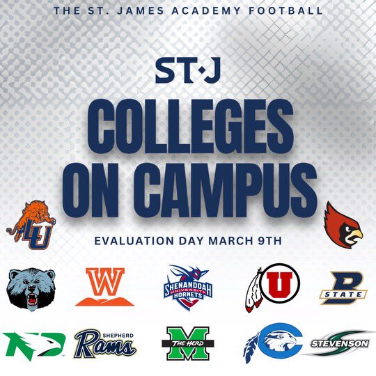 OvertonDarryl's tweet photo. LIST OF COLLEGES ATTENDING ST🔹James Academy Tryouts Sunday Always gonna make sure our student athletes get in front of coaches. All NCAA levels represented 
#welcome2urbest https://t.co/RbHJBvDy4g