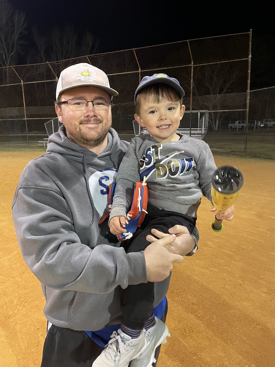 Hard to beat the past two days! Sunday we welcomed Reggie into this world and Monday Tommy had his first tee ball practice! God is Good!