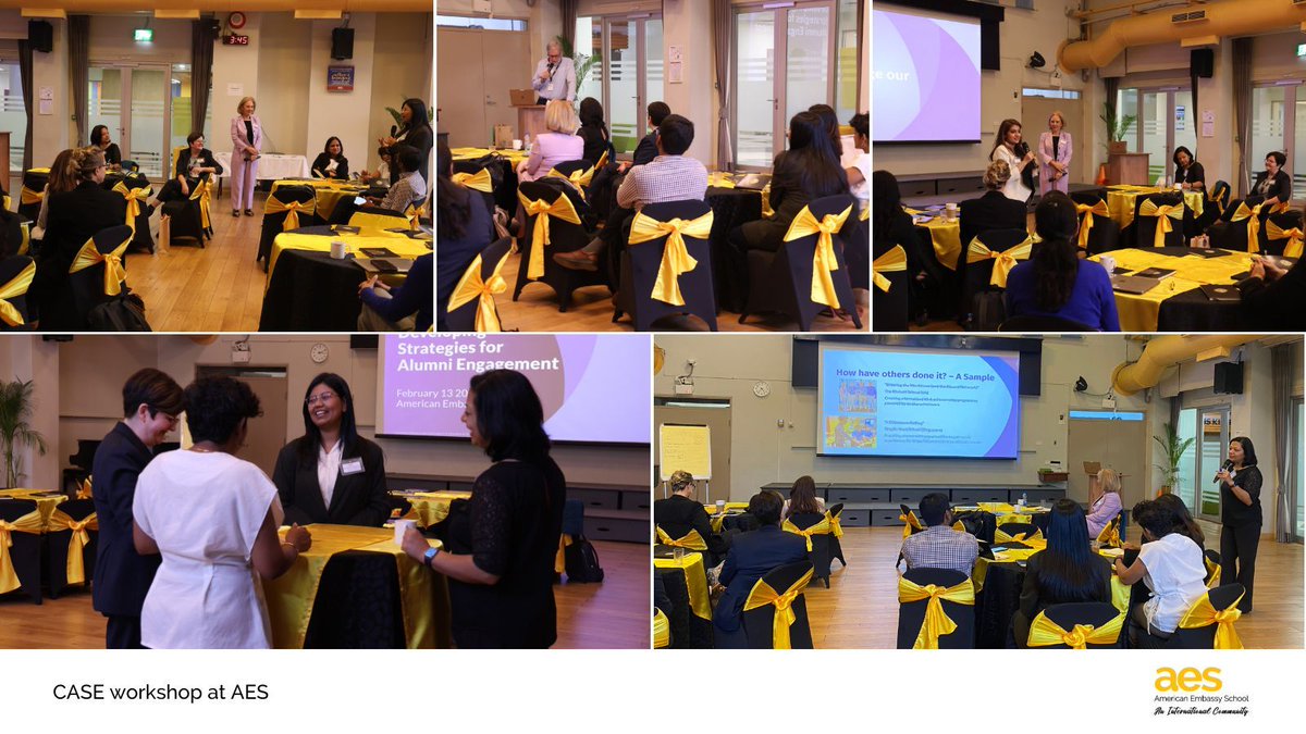 AESDelhi's tweet image. It was a pleasure hosting the CASE workshop at AES on February 13th, presented by Sue Cunningham and Nilanjana Pal! 

Thank you for an engaging and interactive workshop! 🙌💛

Learn more about us at buff.ly/AQ2F1Aw

#AlumniEngagement #AESDelhi #AESAlumni