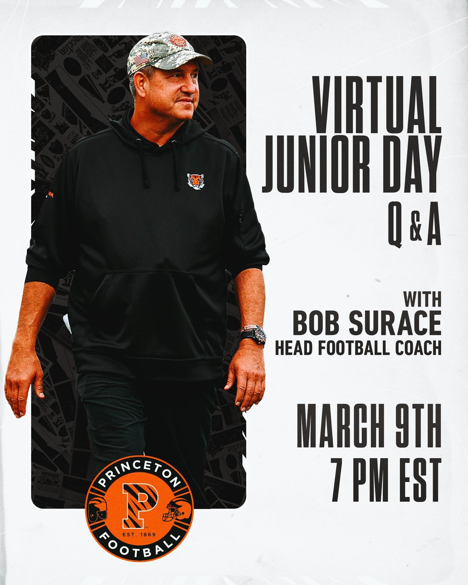 Thank you <a href="/RyanFracPU/">Ryan Fraccaroli</a> for the <a href="/PrincetonFTBL/">Princeton Football</a> Junior Day Q&amp;A Invite, I’m signed up! #BeATiger <a href="/CoachBobSurace/">Bob Surace '90</a> <a href="/Coach_Mende/">Mike Mendenhall</a> <a href="/coachehenderson/">EJ Henderson</a> <a href="/FBPirates/">Fernandina Beach Pirate Football</a> <a href="/wblakewillis/">Blake Willis</a> <a href="/bryce_nelson15/">bryce nelson</a> <a href="/4thDownU/">4th Down University™️</a> <a href="/FentressKicking/">Fentress Kicking</a> <a href="/CoachTonyBugeja/">4th Down Solutions</a> <a href="/CoachStarr_AP/">Matt Starr</a>