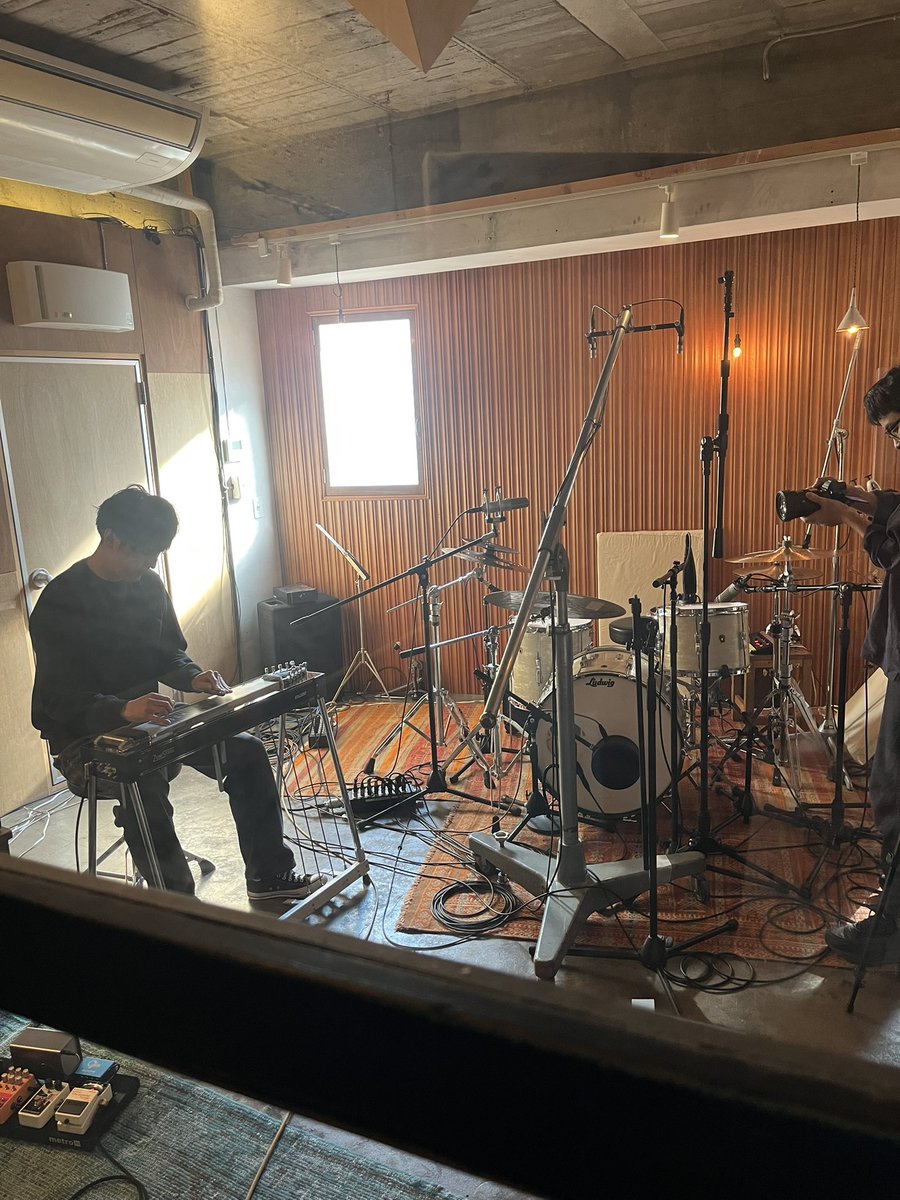 takitsudrums's tweet photo. 素敵なレコーディングでした。 https://t.co/zjMirV2l9z