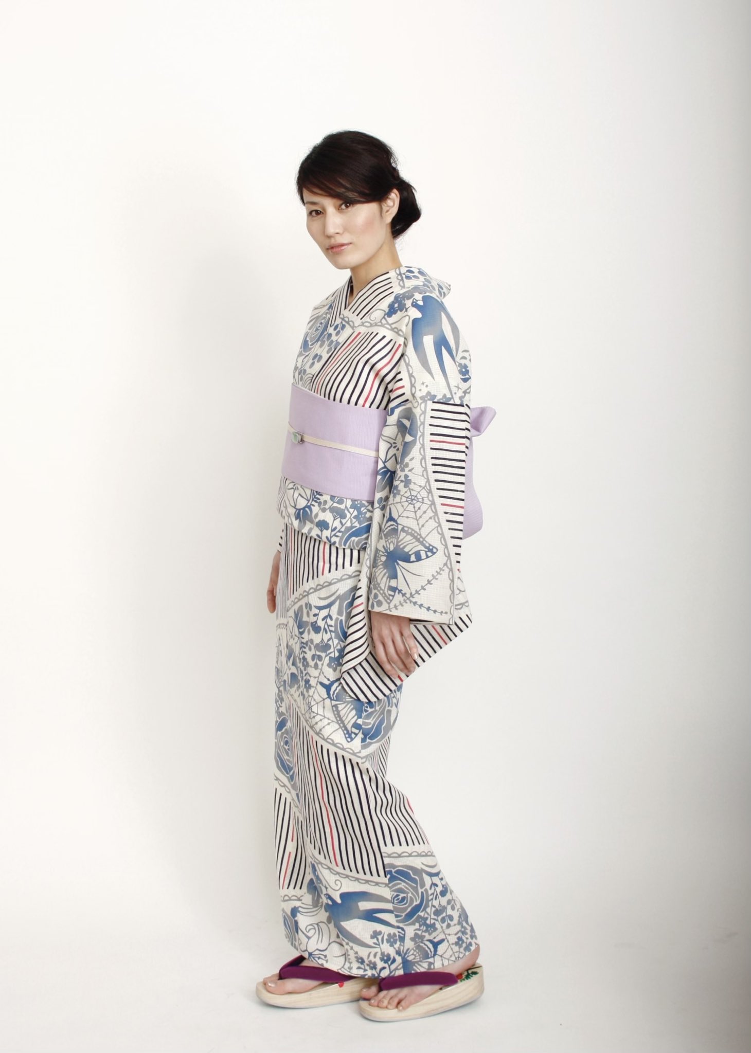 ハセガワアヤ ばらいろ マラッカ 浴衣 反物 (web shop barairo) ハセガワアヤ ばらいろ マラッカ 浴衣 反物 (web shop barairo)