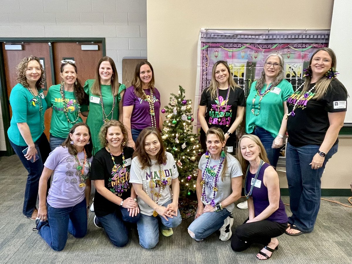 Thanks to our PTA ladies for the Mardi Gras themed luncheon <a href="/BeckendorffJH/">Beckendorff JH</a>