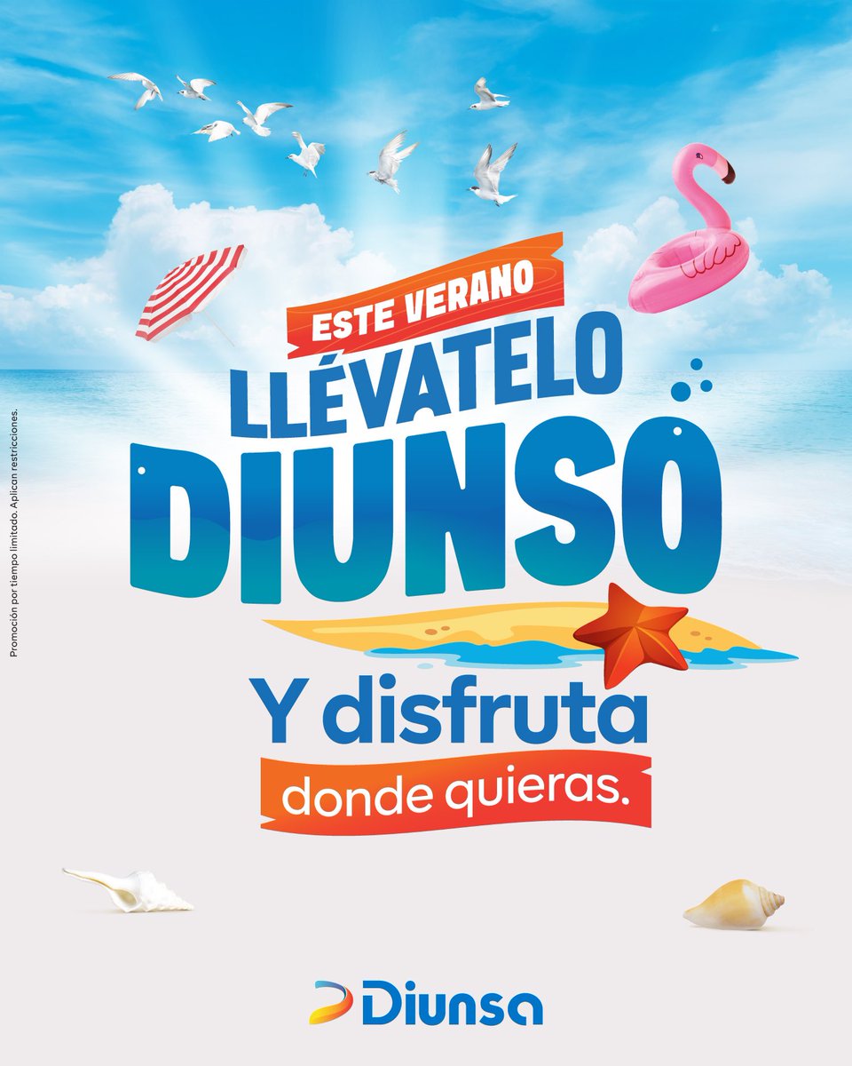 ¡Este verano, llévatelo DIUNSO!😎☀️🔥

Sol, diversión y buenos momentos te esperan, y aquí tenemos TODO para vivir un VERANO INOLVIDABLE. 🌞🏖️ Piscinas para refrescarte, asadores para las parrilladas, flotadores para relajarte, hieleras para tus bebidas bien frías y mucho