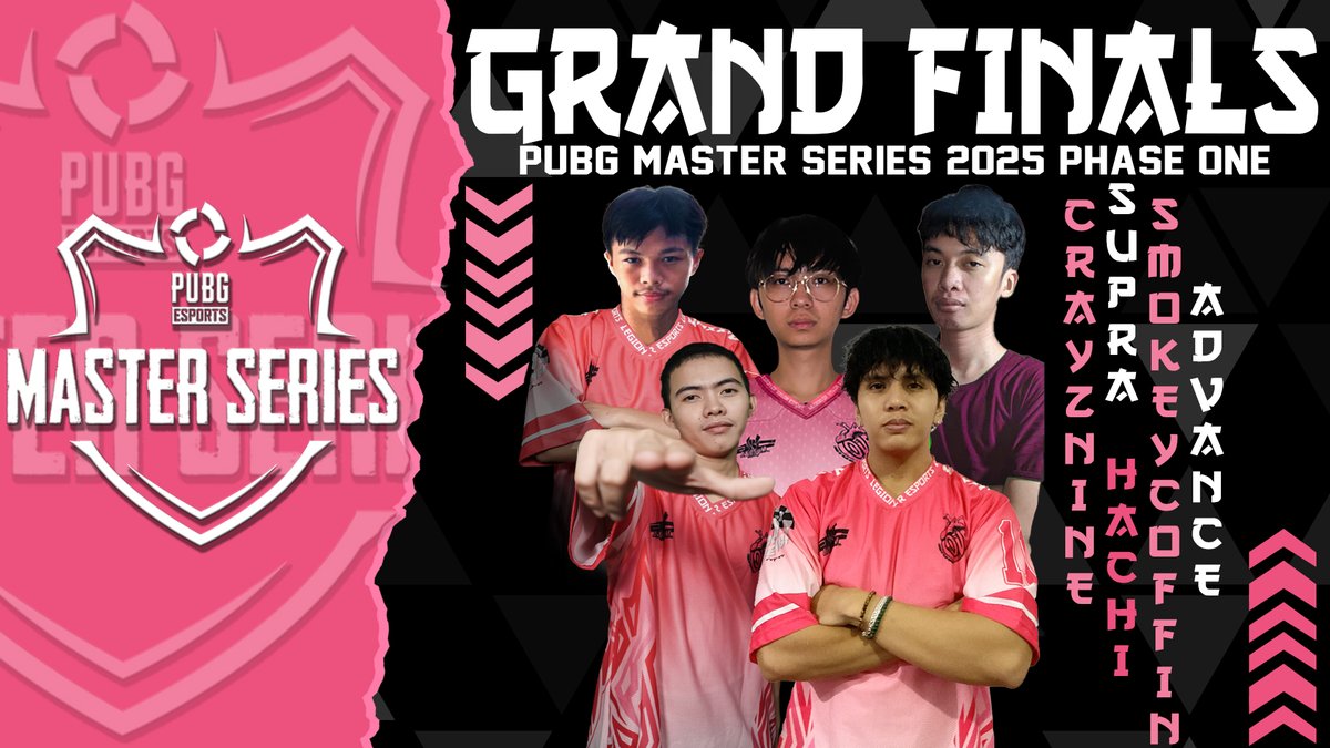 ! WE MADE IT TO THE GRAND FINALS !
After intense battles and unstoppable determination, our squad has officially secured a spot in the PUBG Master Series Grand Finals! 
The journey isn’t over yet now, it’s time to go all in and fight for the ultimate Winner Winner Chicken Dinner!