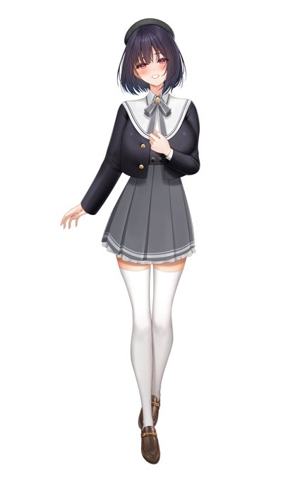 モカヒ先生(@Mokhahii18)に書き下ろしていただいた松濤院さん可愛すぎるからみんな推して欲しい❤️
特に制服が!もうこの感じの制服とニーハイがオイラ好きすぎてキュンが止まらないよ! 