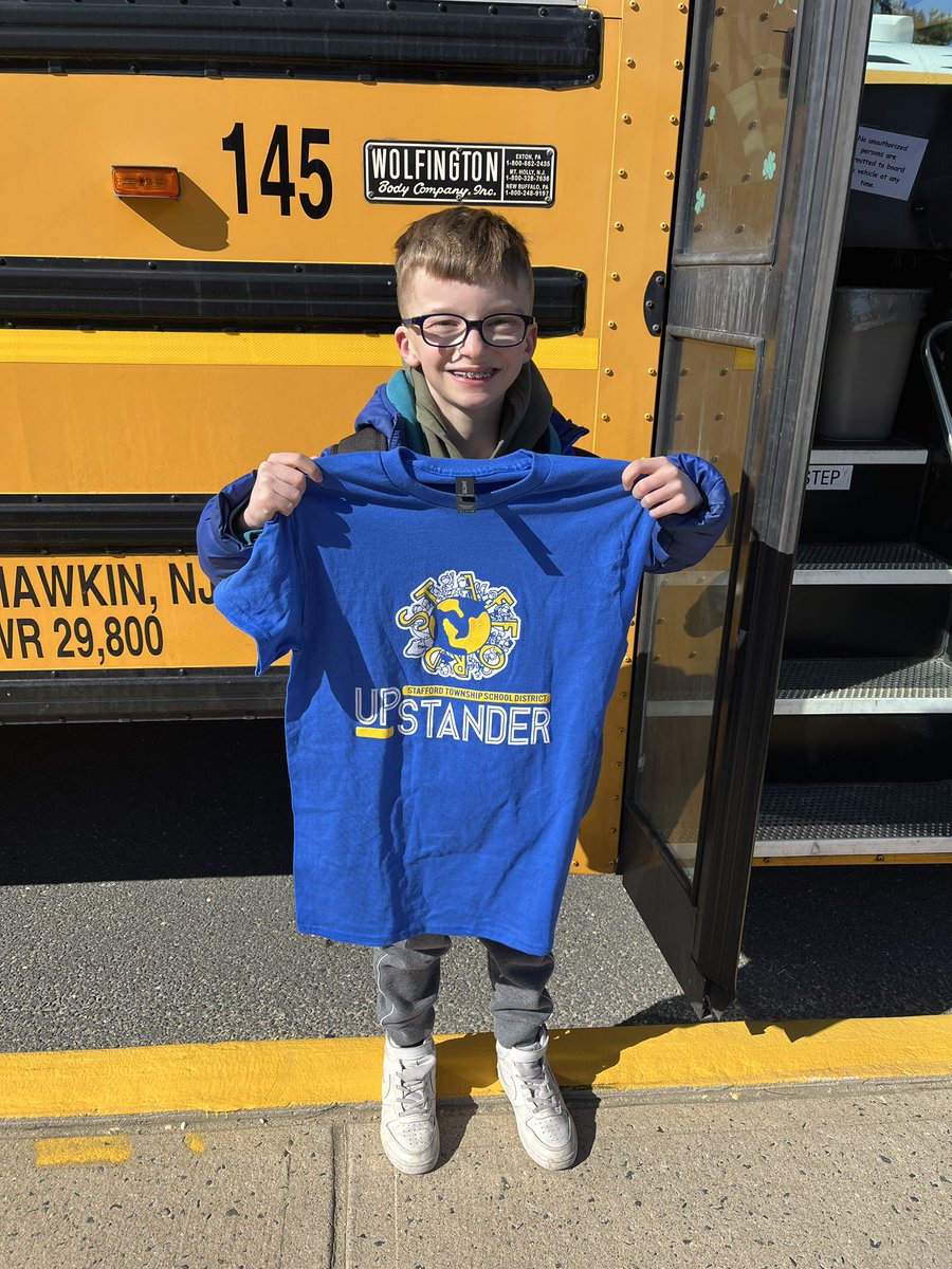Kelsey Molzon (@mrsmolzonstsd) on Twitter photo Congratulations to Tyler for being recognized as a bus Upstander! He noticed a student’s name tag fell down & tried to fix it for them! Thanks for being so kind & helpful on the bus Tyler! 💙💛<a href="/StaffordTwpEd/">Stafford Schools</a> <a href="/Stafford_INT/">Hope Zaun</a> <a href="/gchidiac211/">George Chidiac</a> Congratulations to Tyler for being recognized as a bus Upstander! He noticed a student’s name tag fell down & tried to fix it for them! Thanks for being so kind & helpful on the bus Tyler! 💙💛<a href="/StaffordTwpEd/">Stafford Schools</a> <a href="/Stafford_INT/">Hope Zaun</a> <a href="/gchidiac211/">George Chidiac</a>