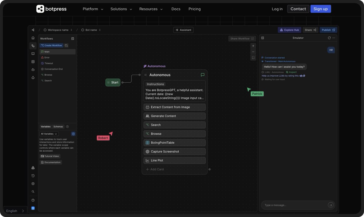 zumar_zafar's tweet image. Exploring @getbotpress  to build an AI agent that can handle some of my work. Let’s see if I can make it actually useful! 🤖
#botpress