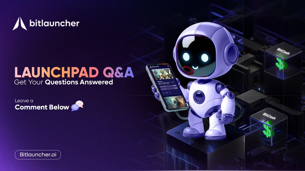 BitLauncherX's tweet image. Have questions about Bitlauncher&apos;s launchpad or the presale process? ❓ 

Leave a comment &amp;amp; we&apos;ll answer them ASAP! 📷