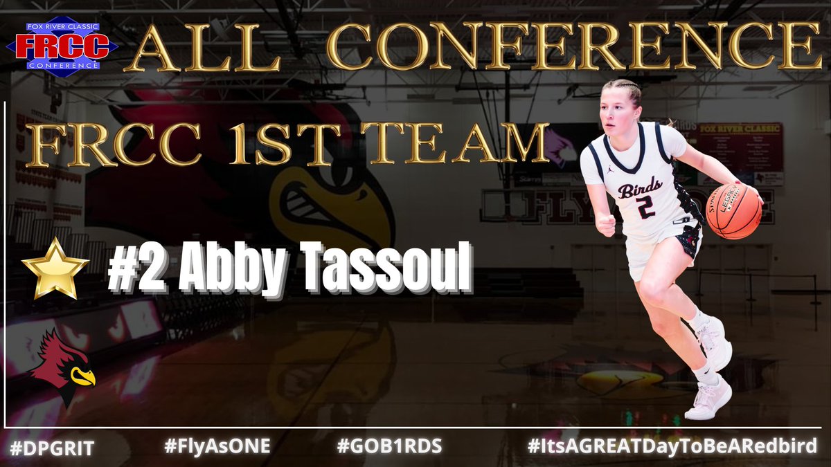 De Pere Girls BBall (@dpgirlsbb) on Twitter photo Congratulations to <a href="/abbytassoul/">Abby Tassoul</a> in earning 1st Team All-Conference <a href="/frccathletics/">Fox River Classic Conference</a>👏#GOB1RDS #FlyAsONE #DPGRIT #DPWAY #TeamFinance #BeWhereYourFeetAre Congratulations to <a href="/abbytassoul/">Abby Tassoul</a> in earning 1st Team All-Conference <a href="/frccathletics/">Fox River Classic Conference</a>👏#GOB1RDS #FlyAsONE #DPGRIT #DPWAY #TeamFinance #BeWhereYourFeetAre
