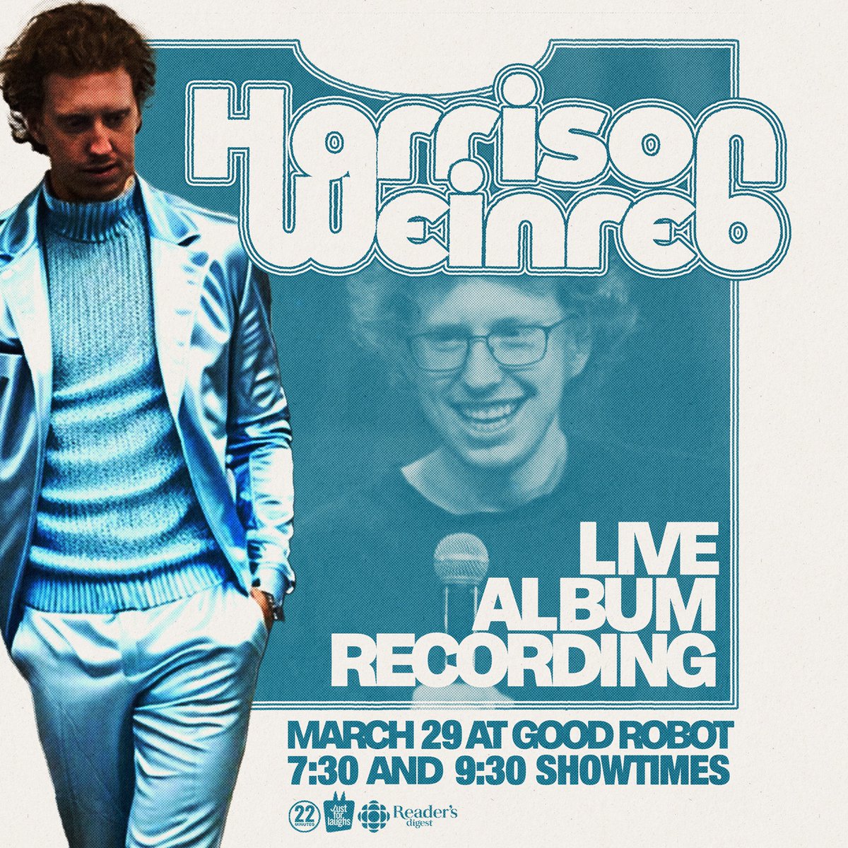 If you live in Halifax, come check out my comedy album recording on March 29th. I'll be doing my best jokes from the last 10 years. 

Tickets: eventbrite.com/e/harrison-wei…