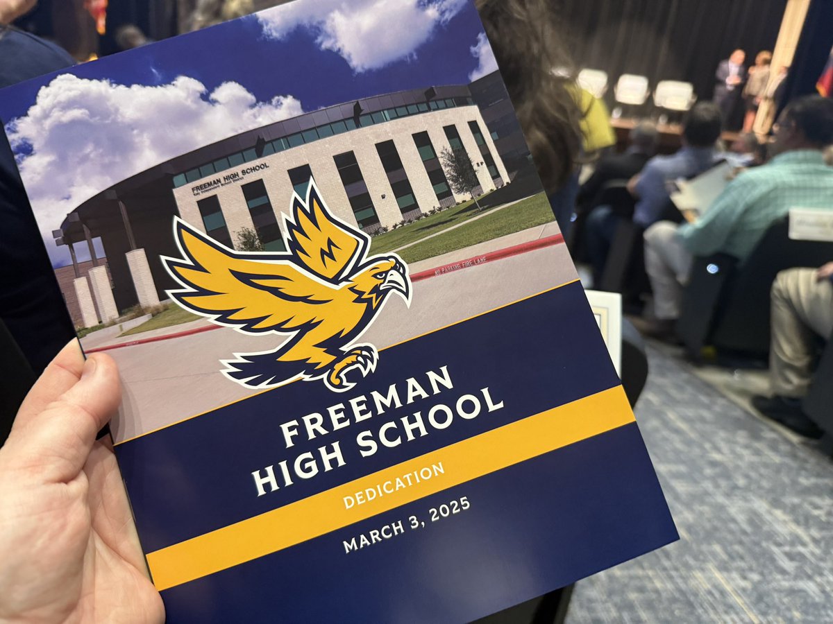 A great evening as we dedicated FHS, <a href="/katyisd/">Katy ISD</a>’s newest high school. As a history teacher, it was really special to meet members of the Freeman family who have been in Katy since the 19th century…arriving by covered wagon! Such a privilege to open a new school. Thank you