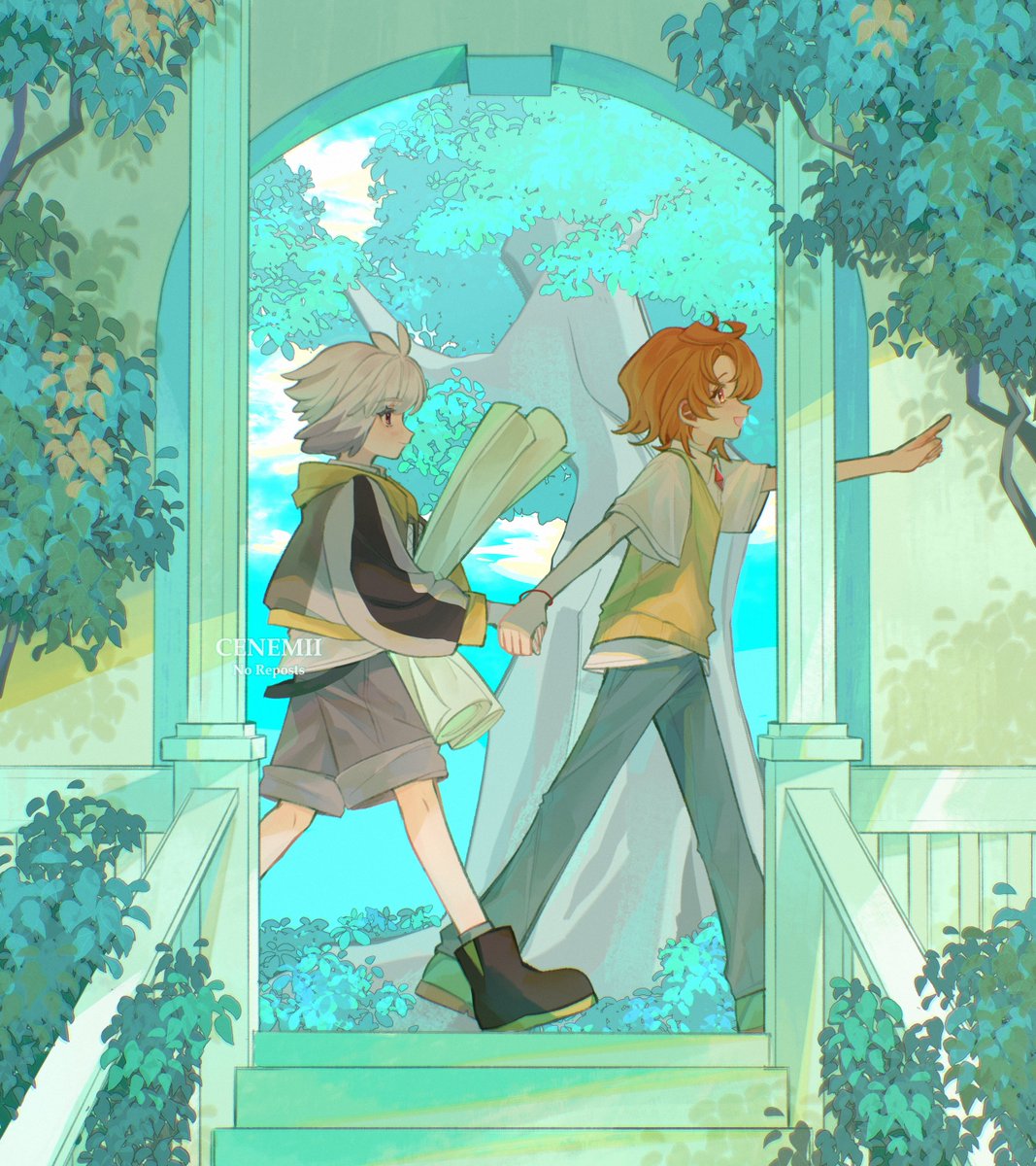 cenemetsu's tweet image. [AU] field research #precure