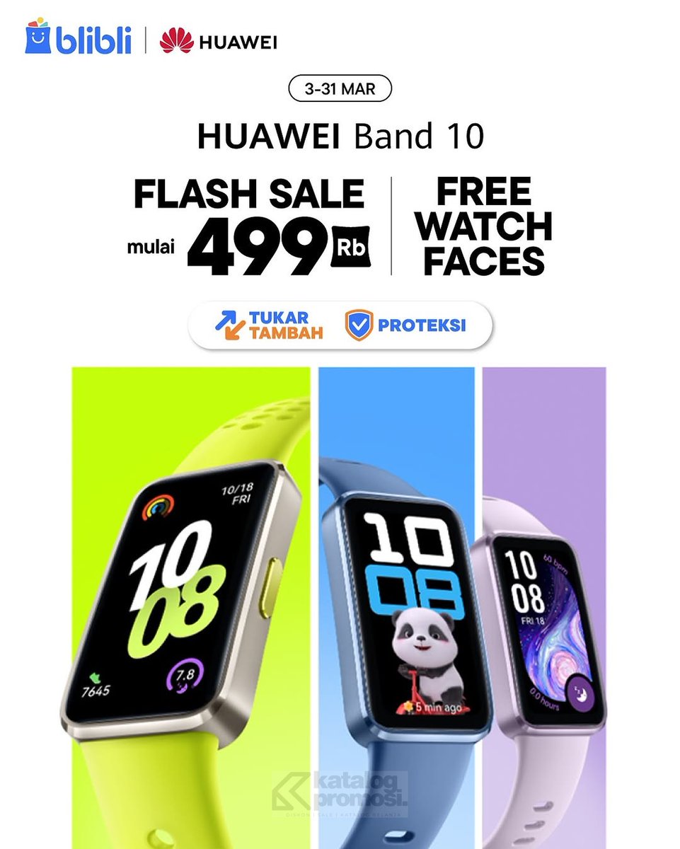 katalogpromosi's tweet image. Smartband stylish, ringan, dan canggih ini bisa kamu dapetin mulai Rp499 ribu! Checkout sebelum kehabisan! 😱👇
katalogpromosi.com/huawei-band-10…

#HuaweiBand10 #Blibli #Smartband #FlashSale #PromoRamadhanC