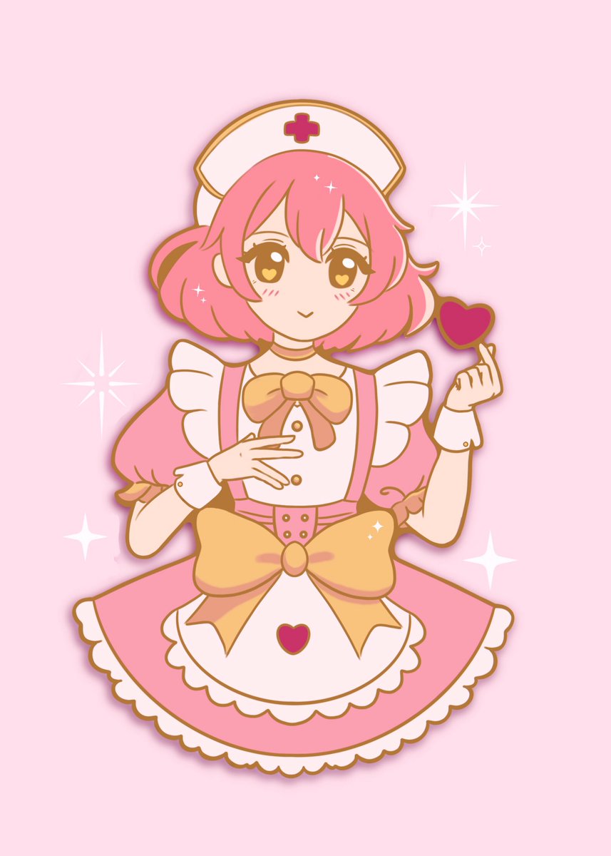_Remonocha's tweet image. Tad late been experimenting with new brushes~

For the month of February 
Nurse Remon 🩺❤️‍🩹

#pinidea #EnamelPinDesign #PinCommunity #OCArt #AnimeOC  #MaidCafe #PastelAesthetic #remonocha