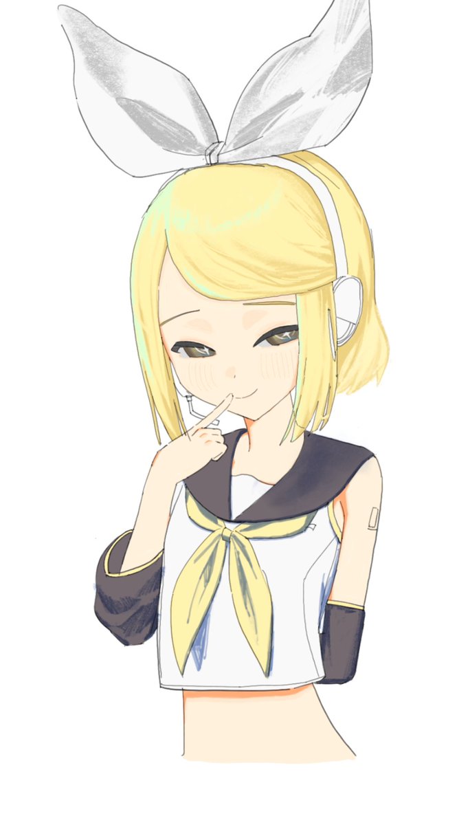 *dusts off an old kagamine doodle*
say hello to rin!!!! 👋 hi!!!!
