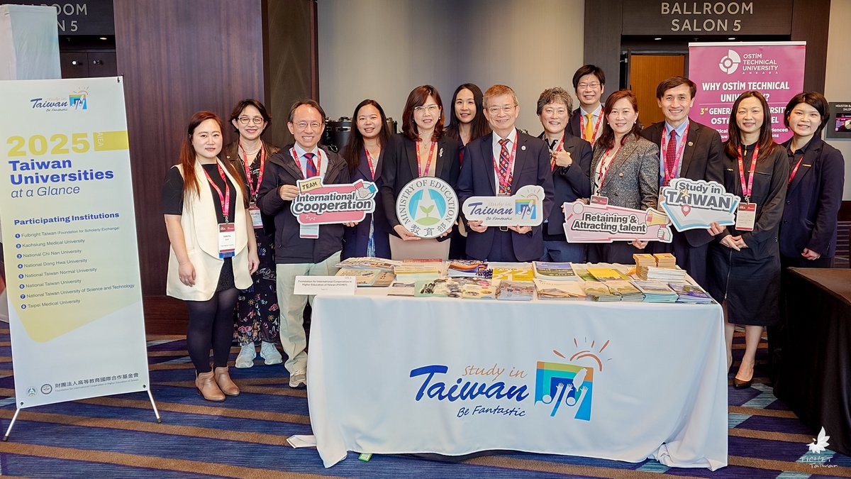 FICHET Leads Delegation to  #AIEA2025 to Strengthen🇹🇼🇺🇸Taiwan-U.S. International Education Partnerships

🙌It expands the collaboration in higher education and enhances international education experience exchange.
👉fichet.org.tw/en/news/1/1371

<a href="/AIEAWorld/">AIEA</a> #StudyinTaiwan