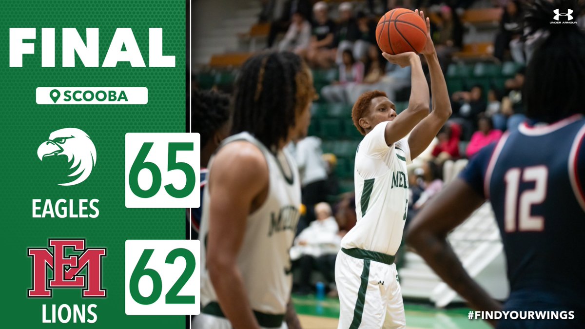 FINAL. Eagles finish the regular season with a 65-62 win over EMCC. #FindYourWings