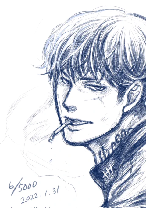 ちゅなにちさんのうざむばきめちゃかっこいいよお〜!!! このへん渡して描いてもらいました!! うちのド攻の葉佩をよろしくね フリー素材なので色んな人に描いてもらいたい欲望があります 